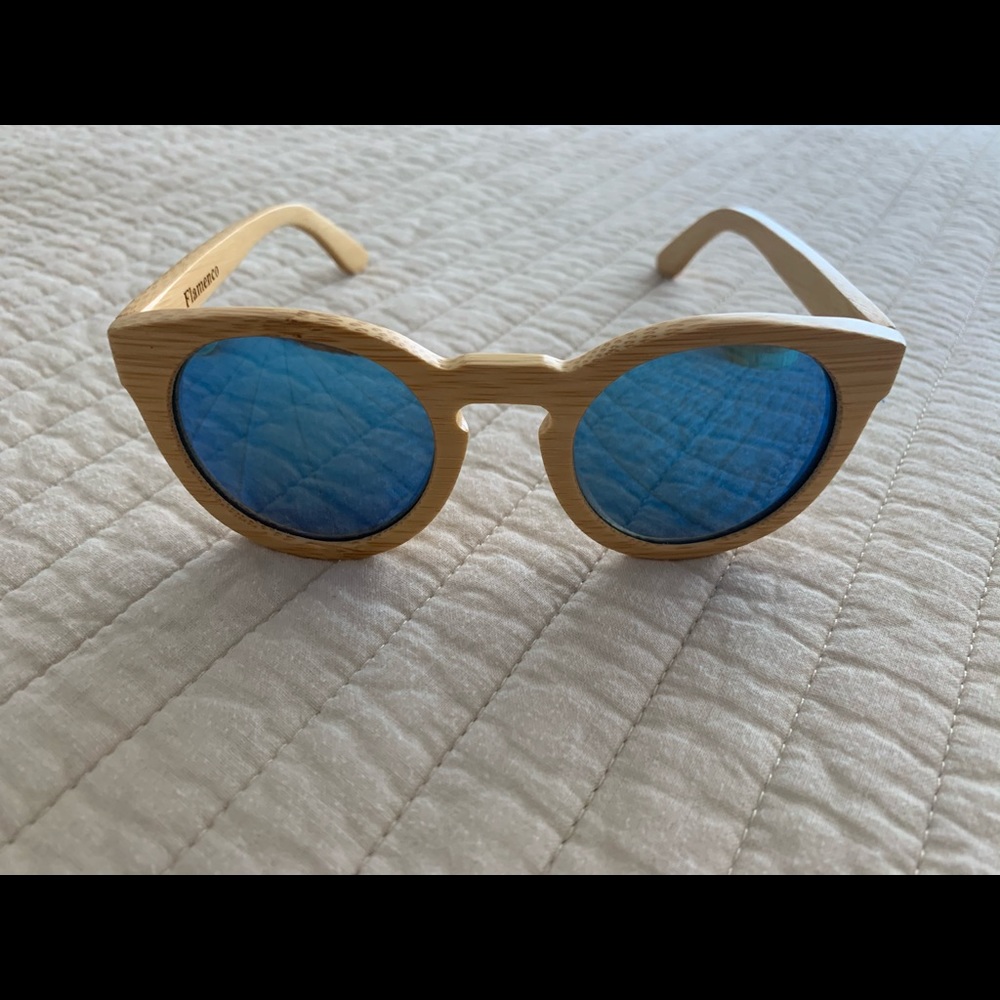 Rio Wood Frame Sunglasses - Picture 1 of 5
